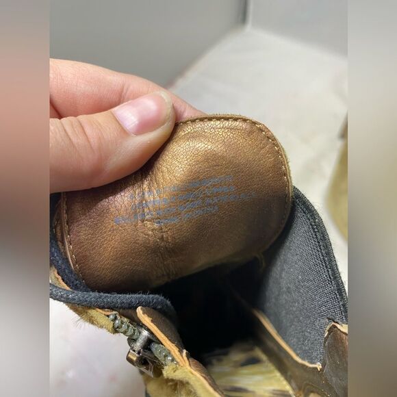 Sam Edelman Green Suede Black Closed Toe Lace Up Bootie Stiletto Heel Shoe 6 - Picture 8 of 8